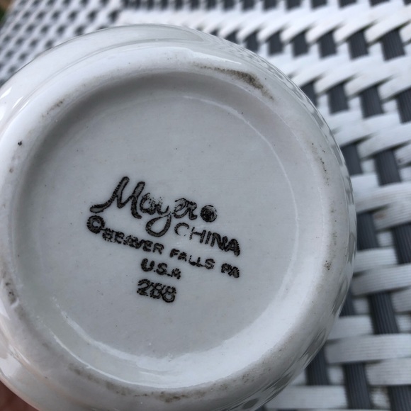 MAYER CHINA vintage floral milk cup pitcher ceramic Beaver Falls PA USA Made 288 - Picture 5 of 13